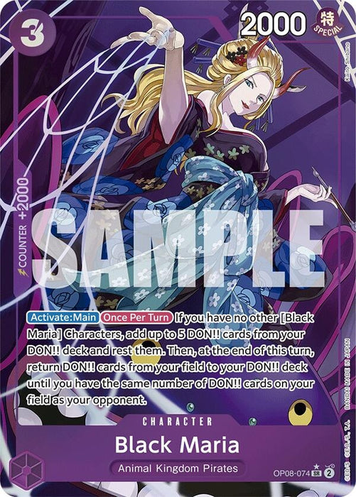 Image for Black Maria (Parallel) (OP08-074) (Foil) [Two Legends] - One Piece Card Game