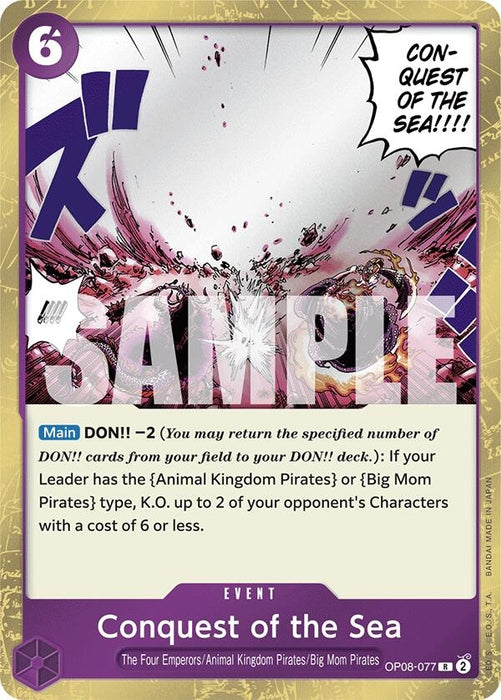 Conquest of the Sea (OP08-077) (Foil) [Two Legends]