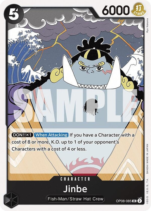 Image for Jinbe (OP08-085) [Two Legends] - One Piece Card Game