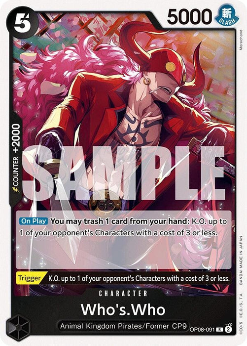 Image for Who's.Who (OP08-091) (Foil) [Two Legends] - One Piece Card Game