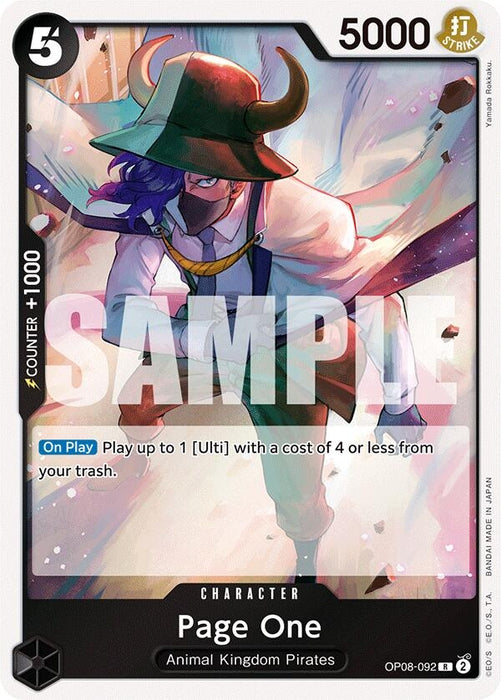 Page One (OP08-092) (Foil) [Two Legends]