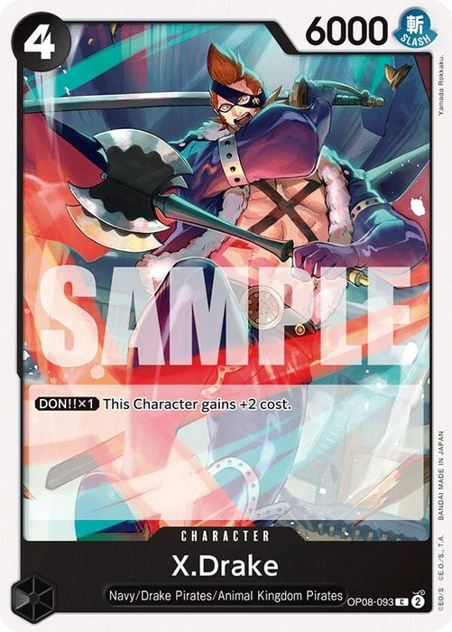 Image for X.Drake (OP08-093) [Two Legends] - One Piece Card Game