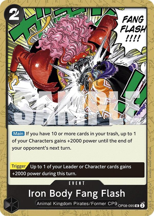 Image for Iron Body Fang Flash (OP08-095) [Two Legends] - One Piece Card Game