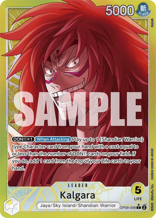 Image for Kalgara (098) (Parallel) (OP08-098) (Foil) [Two Legends] - One Piece Card Game