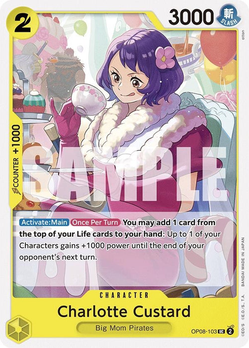 Image for Charlotte Custard (OP08-103) [Two Legends] - One Piece Card Game