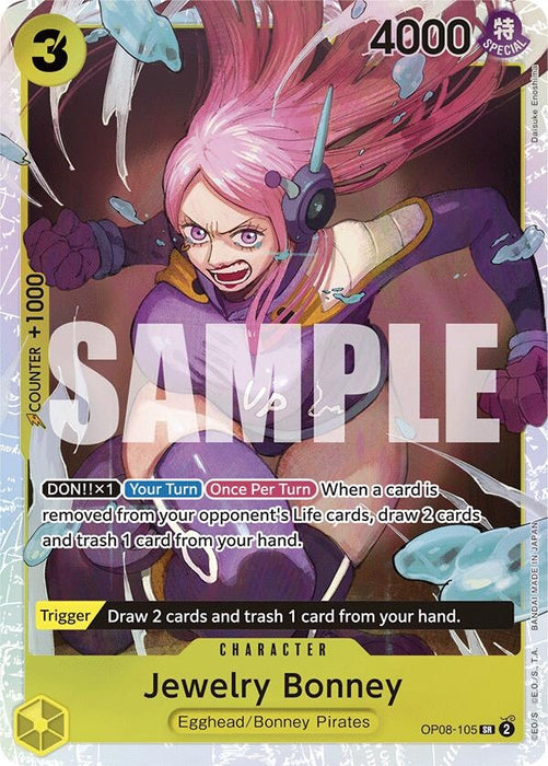 Image for Jewelry Bonney (OP08-105) (Foil) [Two Legends] - One Piece Card Game