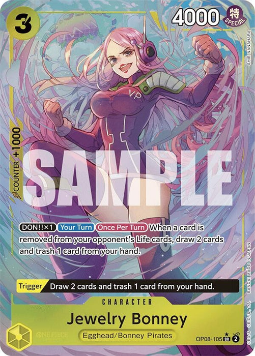 Jewelry Bonney (Parallel) (OP08-105) (Foil) [Two Legends]