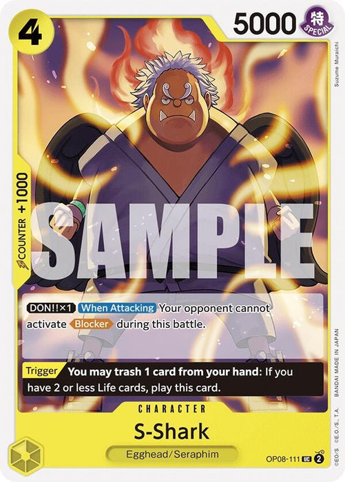 Image for S-Shark (OP08-111) [Two Legends] - One Piece Card Game