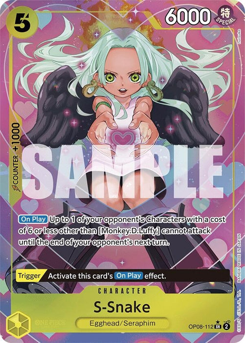 Image for S-Snake (Parallel) (OP08-112) (Foil) [Two Legends] - One Piece Card Game