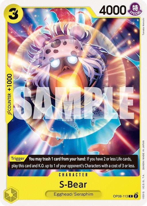 Image for S-Bear (OP08-113) [Two Legends] - One Piece Card Game