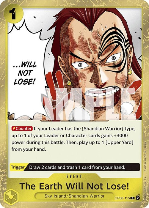 Image for The Earth Will Not Lose! (OP08-115) (Foil) [Two Legends] - One Piece Card Game