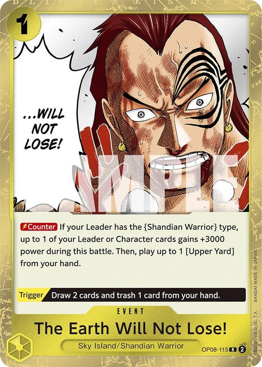 Image for The Earth Will Not Lose! (OP08-115) (Foil) [Two Legends] - One Piece Card Game