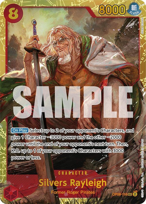 Image for Silvers Rayleigh (OP08-118) (Foil) [Two Legends] - One Piece Card Game