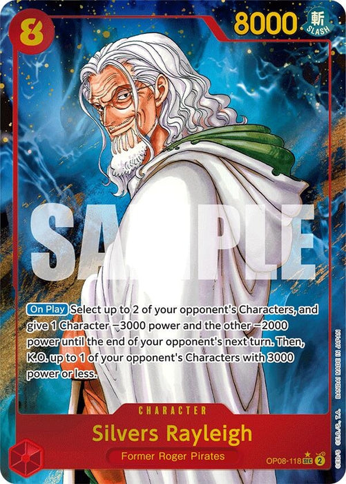 Image for Silvers Rayleigh (Parallel) (OP08-118) (Foil) [Two Legends] - One Piece Card Game