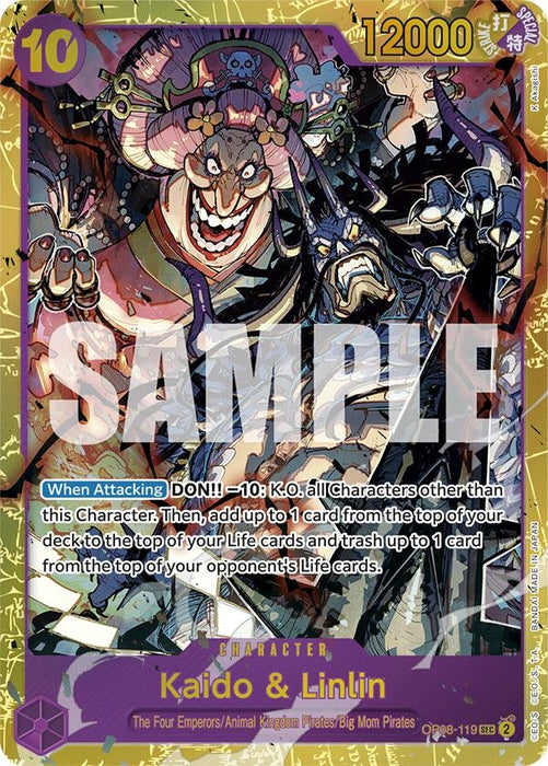 Image for Kaido & Linlin (OP08-119) (Foil) [Two Legends] - One Piece Card Game
