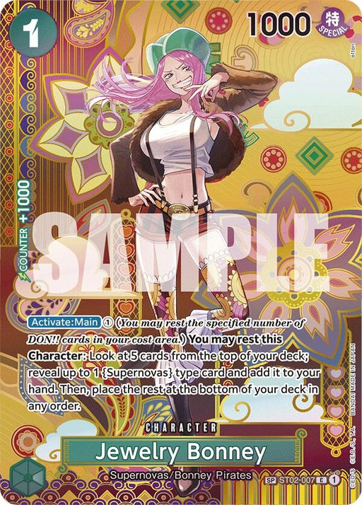 Image for Jewelry Bonney (SP) (ST02-007) (Foil) [Two Legends] - One Piece Card Game