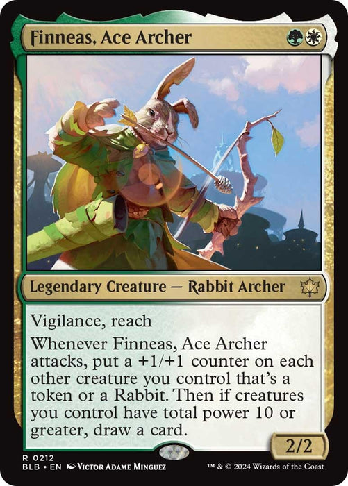 Image for Finneas, Ace Archer (212) (Foil) [Bloomburrow] - Magic: The Gathering