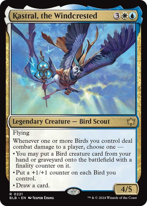 Image for Kastral, the Windcrested (221) (Foil) [Bloomburrow] - Magic: The Gathering