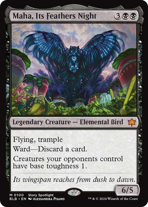 Image for Maha, Its Feathers Night (100) (Foil) [Bloomburrow] - Magic: The Gathering