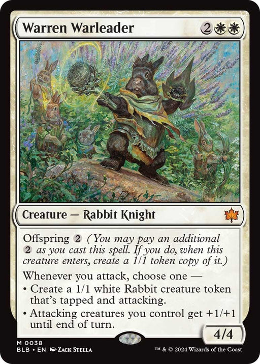 Image for Warren Warleader (38) [Bloomburrow] - Magic: The Gathering