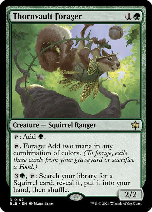 Image for Thornvault Forager (197) (Foil) [Bloomburrow] - Magic: The Gathering