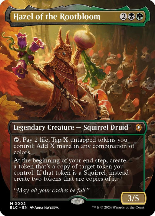 Image for Hazel of the Rootbloom (Borderless) (2) [Bloomburrow] - Magic: The Gathering