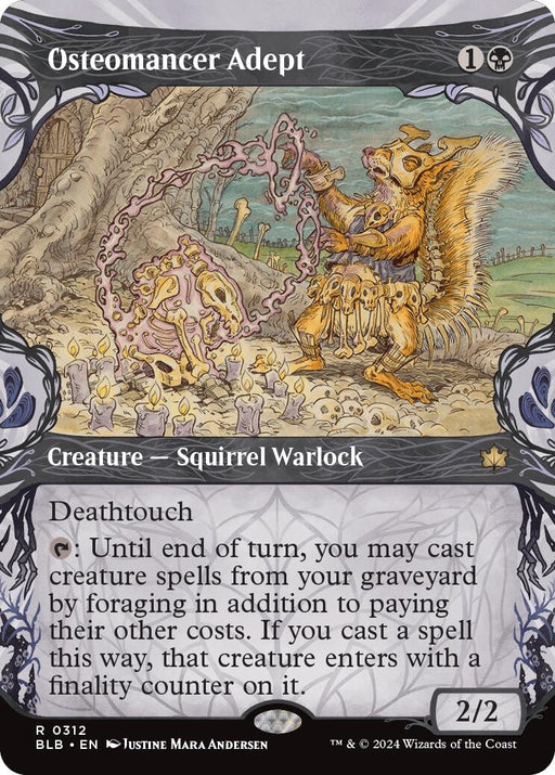 Image for Osteomancer Adept (Showcase) (312) (Foil) [Bloomburrow] - Magic: The Gathering