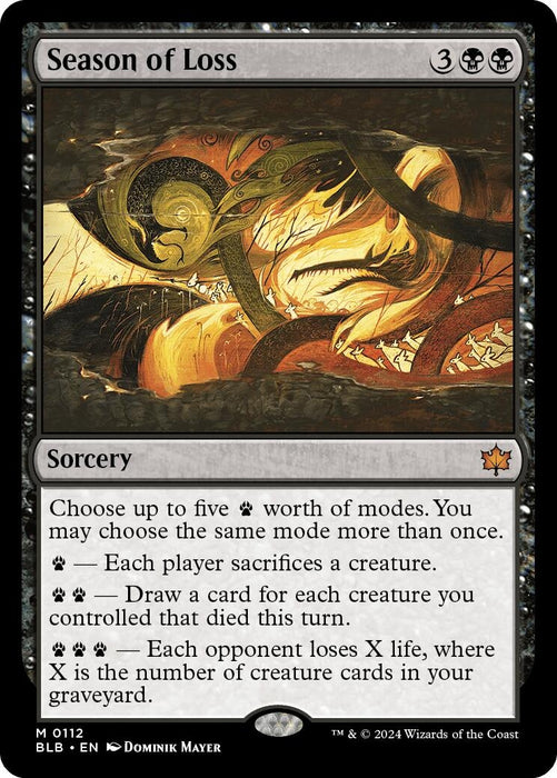 Image for Season of Loss (112) [Bloomburrow] - Magic: The Gathering