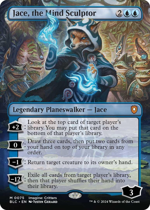 Image for Jace, the Mind Sculptor (Borderless) (75) (Foil) [Bloomburrow] - Magic: The Gathering