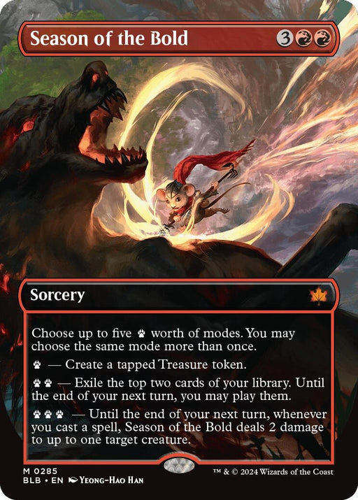 Image for Season of the Bold (Borderless) (285) [Bloomburrow] - Magic: The Gathering