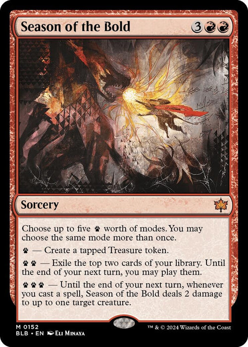 Image for Season of the Bold (152) (Foil) [Bloomburrow] - Magic: The Gathering