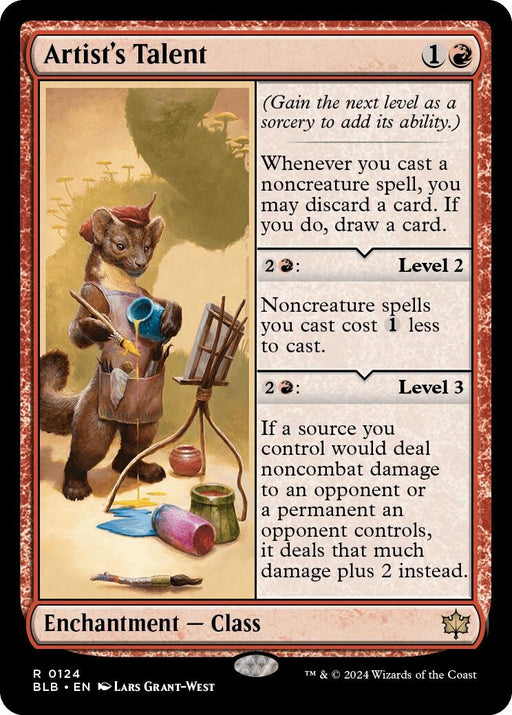Image for Artist's Talent (124) (Foil) [Bloomburrow] - Magic: The Gathering