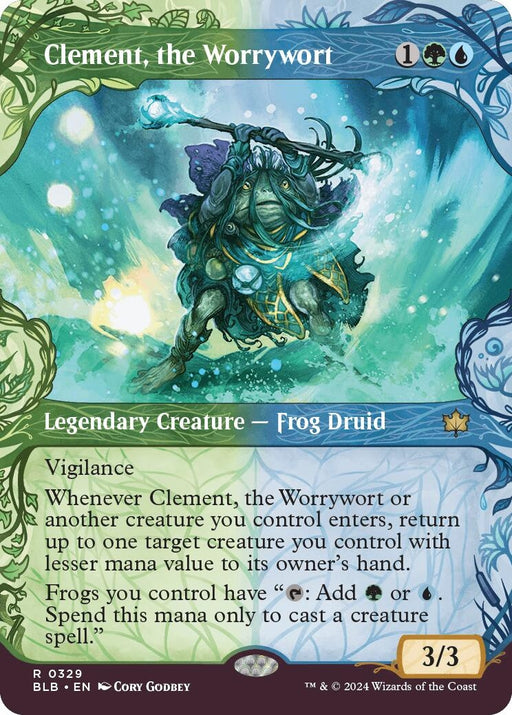 Image for Clement, the Worrywort (Showcase) (329) (Foil) [Bloomburrow] - Magic: The Gathering