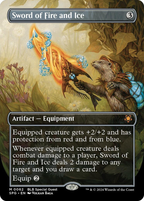 Image for Sword of Fire and Ice (Borderless) (62) (Foil) [Special Guests] - Magic: The Gathering