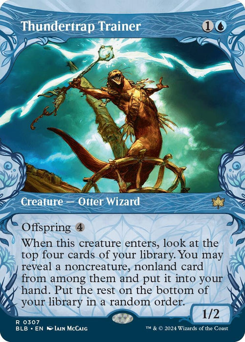 Image for Thundertrap Trainer (Showcase) (307) (Foil) [Bloomburrow] - Magic: The Gathering