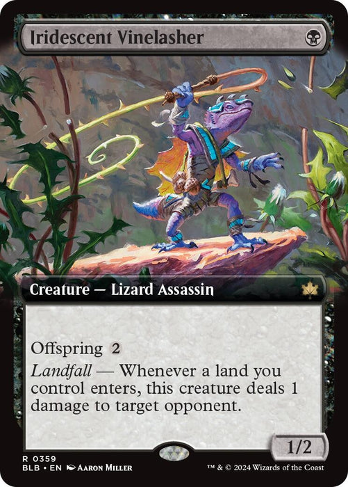 Image for Iridescent Vinelasher (Extended Art) (359) (Foil) [Bloomburrow] - Magic: The Gathering