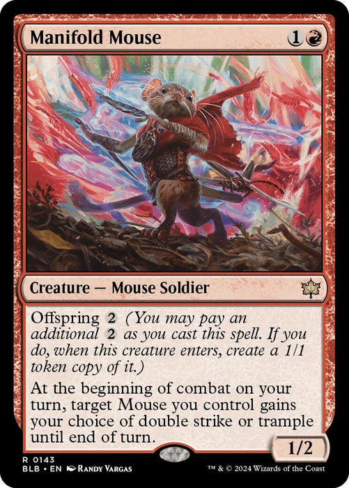 Image for Manifold Mouse (143) (Foil) [Bloomburrow] - Magic: The Gathering
