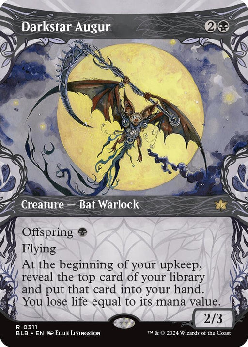 Image for Darkstar Augur (Showcase) (311) (Foil) [Bloomburrow] - Magic: The Gathering