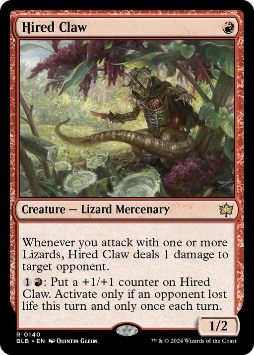 Image for Hired Claw (140) (Foil) [Bloomburrow] - Magic: The Gathering