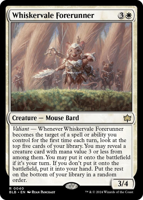 Image for Whiskervale Forerunner (40) [Bloomburrow] - Magic: The Gathering