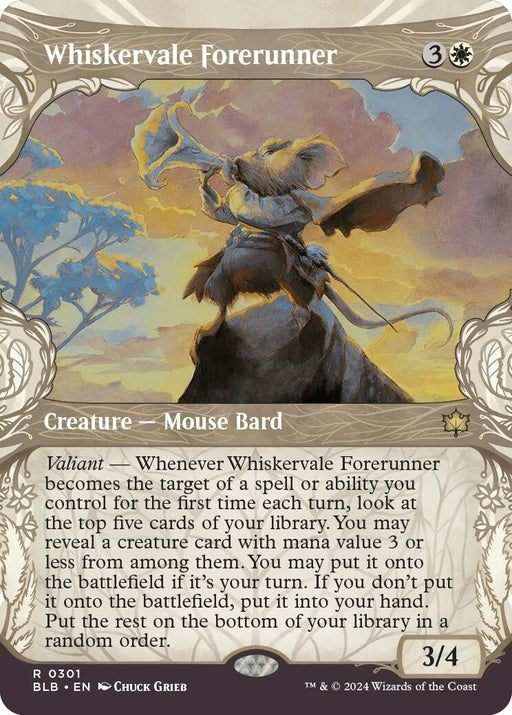 Image for Whiskervale Forerunner (Showcase) (301) [Bloomburrow] - Magic: The Gathering