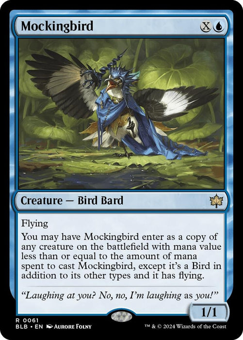 Image for Mockingbird (61) (Foil) [Bloomburrow] - Magic: The Gathering