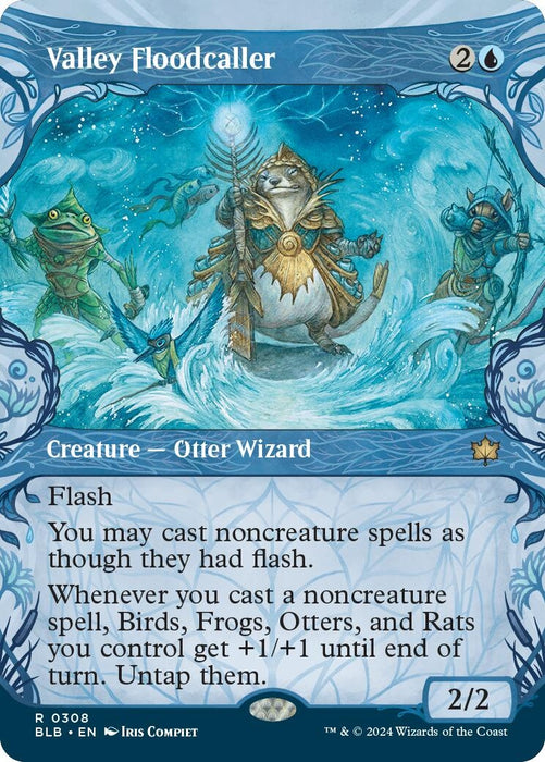 Image for Valley Floodcaller (Showcase) (308) [Bloomburrow] - Magic: The Gathering