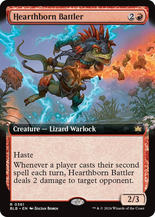 Image for Hearthborn Battler (Extended Art) (361) [Bloomburrow] - Magic: The Gathering