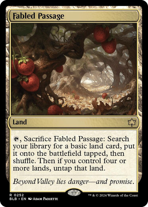 Image for Fabled Passage (252) (Foil) [Bloomburrow] - Magic: The Gathering