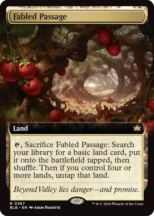Image for Fabled Passage (Extended Art) (367) [Bloomburrow] - Magic: The Gathering
