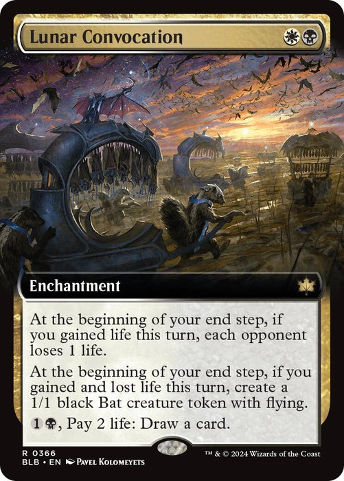 Image for Lunar Convocation (Extended Art) (366) (Foil) [Bloomburrow] - Magic: The Gathering