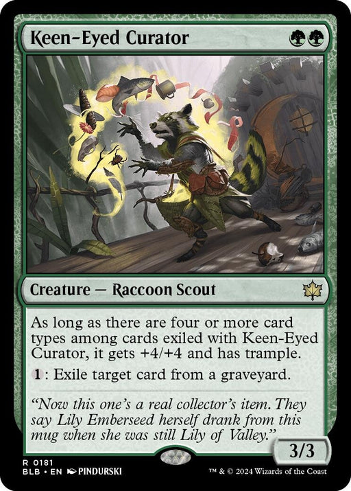 Image for Keen-Eyed Curator (181) (Foil) [Bloomburrow] - Magic: The Gathering