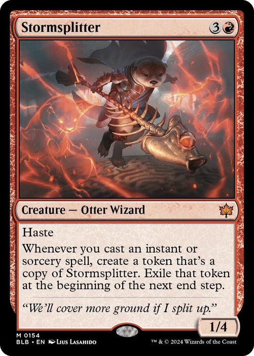 Image for Stormsplitter (154) (Foil) [Bloomburrow] - Magic: The Gathering