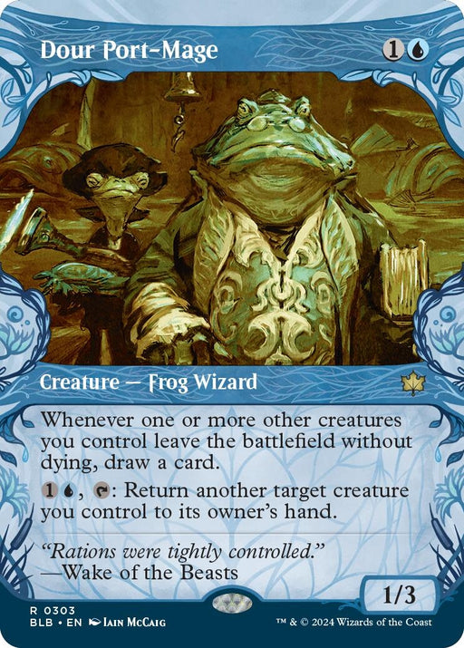 Image for Dour Port-Mage (Showcase) (303) [Bloomburrow] - Magic: The Gathering